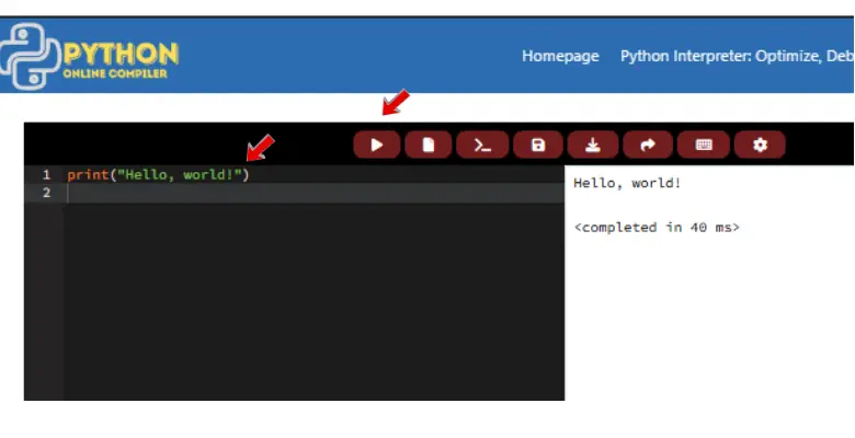 python online compiler